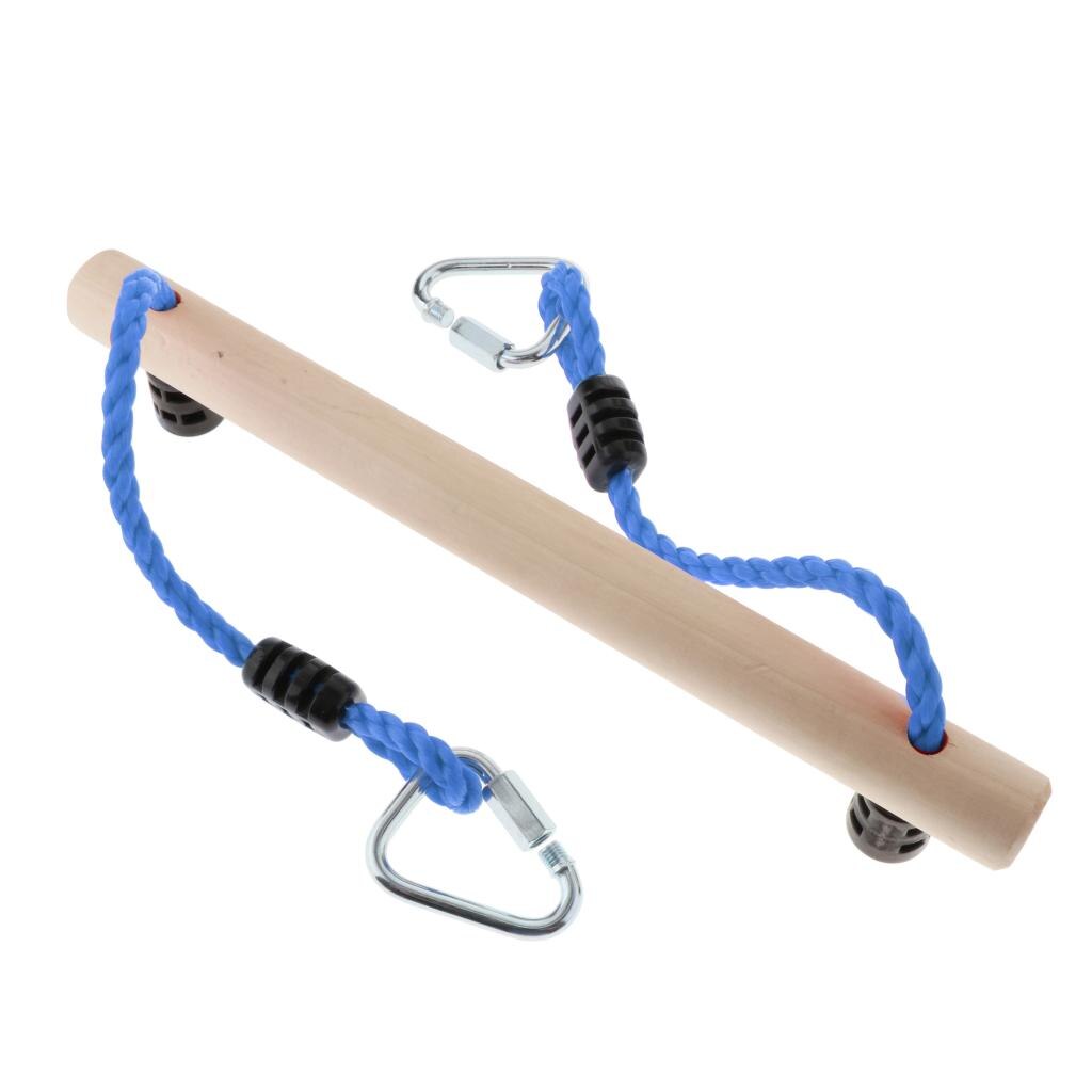 Giochi per bambini altalena all&#39;aperto giocattoli 16 &#39;&#39;trapezio Swing Bar corda per impieghi gravosi e gancio altalena Set accessori aste per arrampicata per bambini