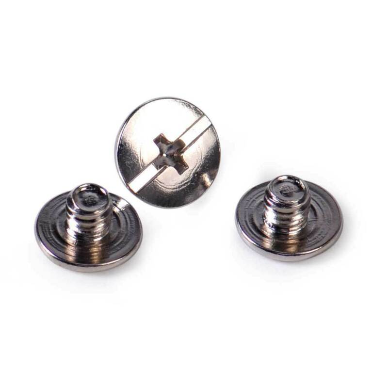 100x Effen Binding Schroef Stud Knop Nagel Klinknagels Lederen Riem Tas Wallet Craft