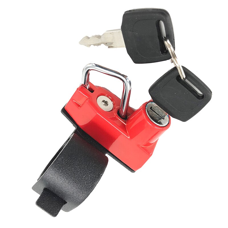 Motorcycle Helmet Lock Kit Aluminum with 2 Keys For BMW F650GS 650GS F700GS 700GS F800GS 800GS 2004: Red