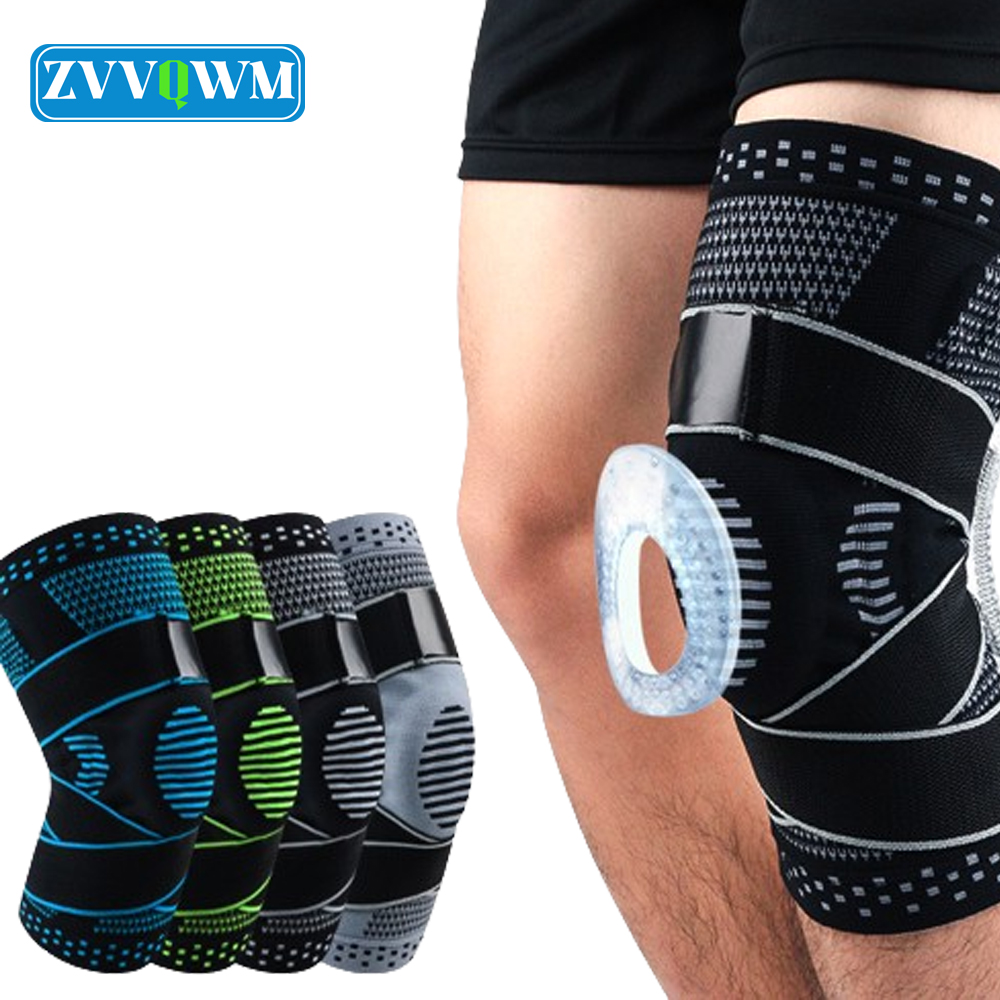 Genouillère de compression avec stabilisateur latéral pour adultes, attelle de sport, soutien du genou, déchirure du ménisque, basket-ball, Li-, instituts oto, 1 pièce