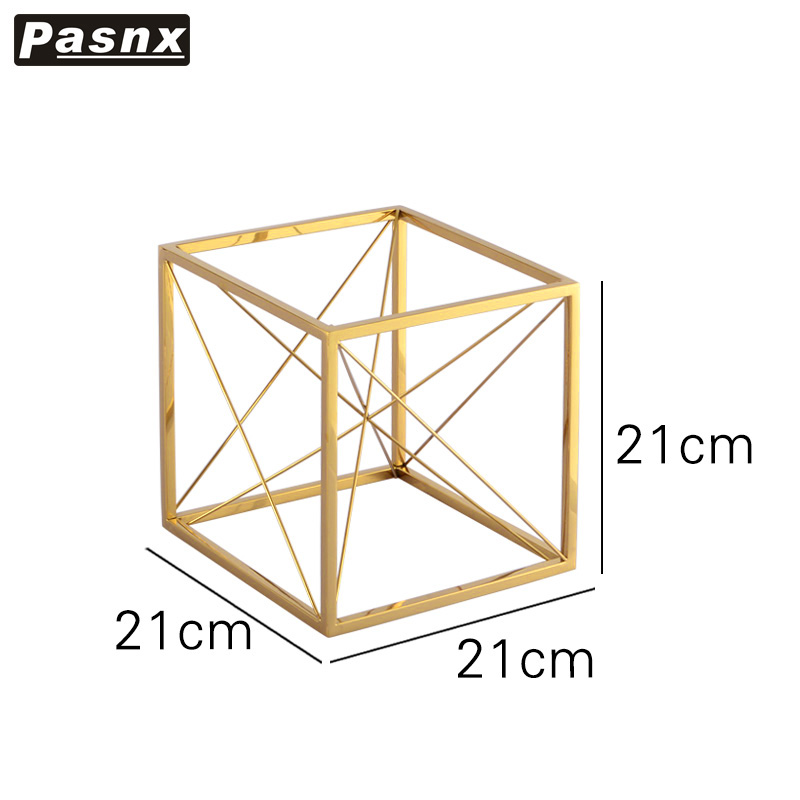 Dessert Fruit Cake Stand Metal Afternoon Tea Wedding Luxury Modern Candy Cake Display Stand Serving Plateau Tableware DG50TD