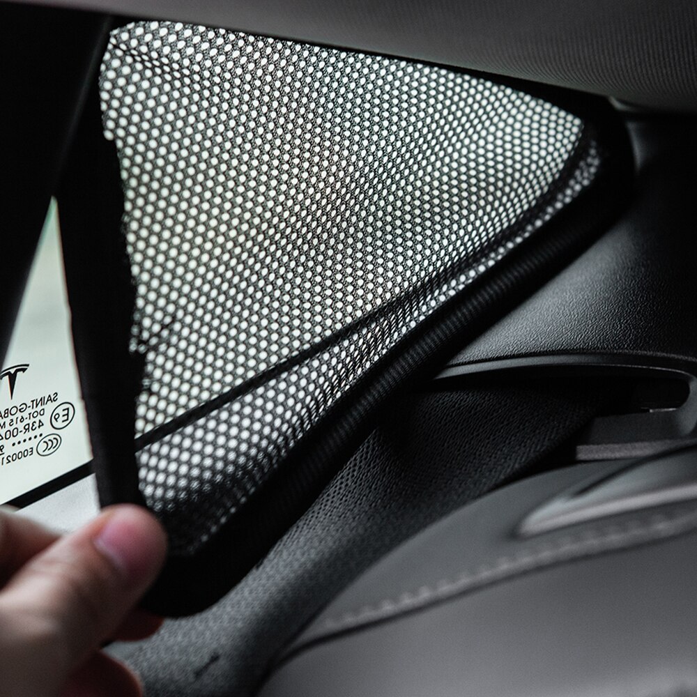 For Tesla Model 3 Car Window Sunshade triangle sunshade Model three Auto accessories roof sunshade protection Cover