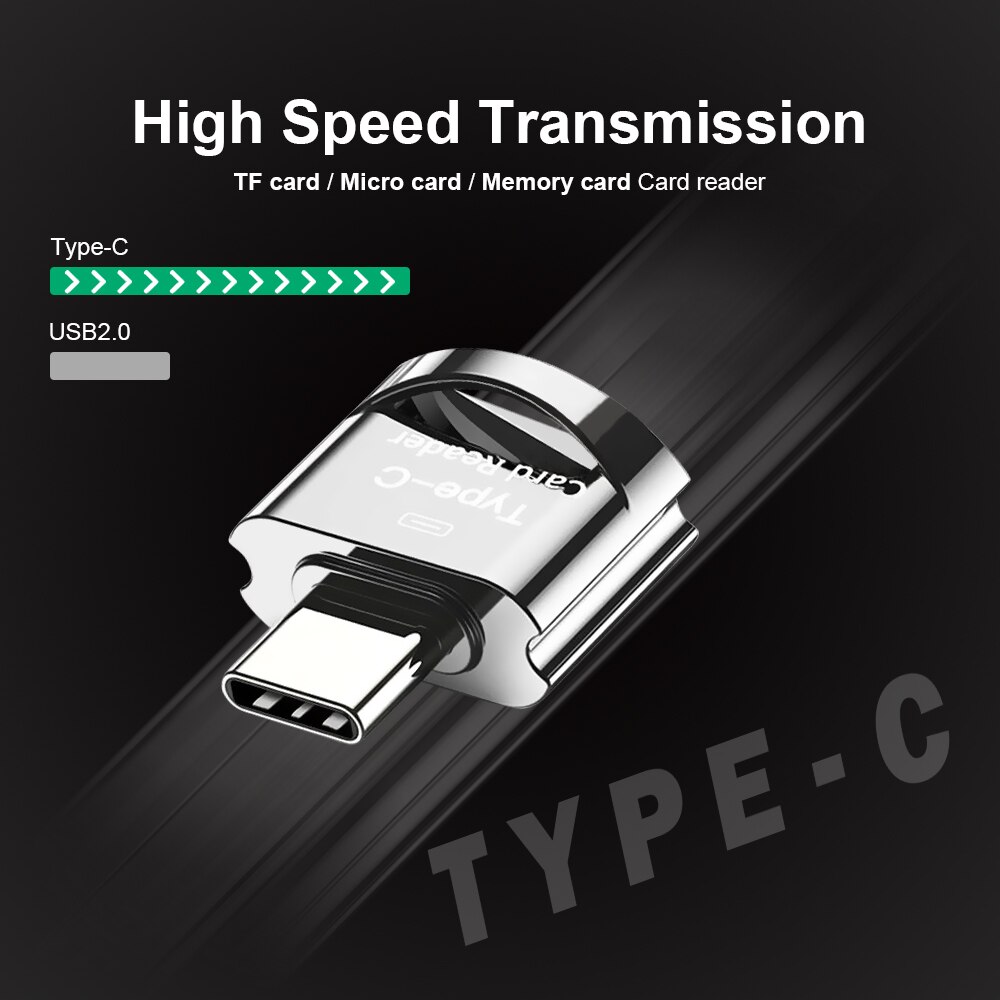 Lector de tarjetas USB 3,0 de alta velocidad, USB-C TF, micro-sd, OTG, 8-256GB