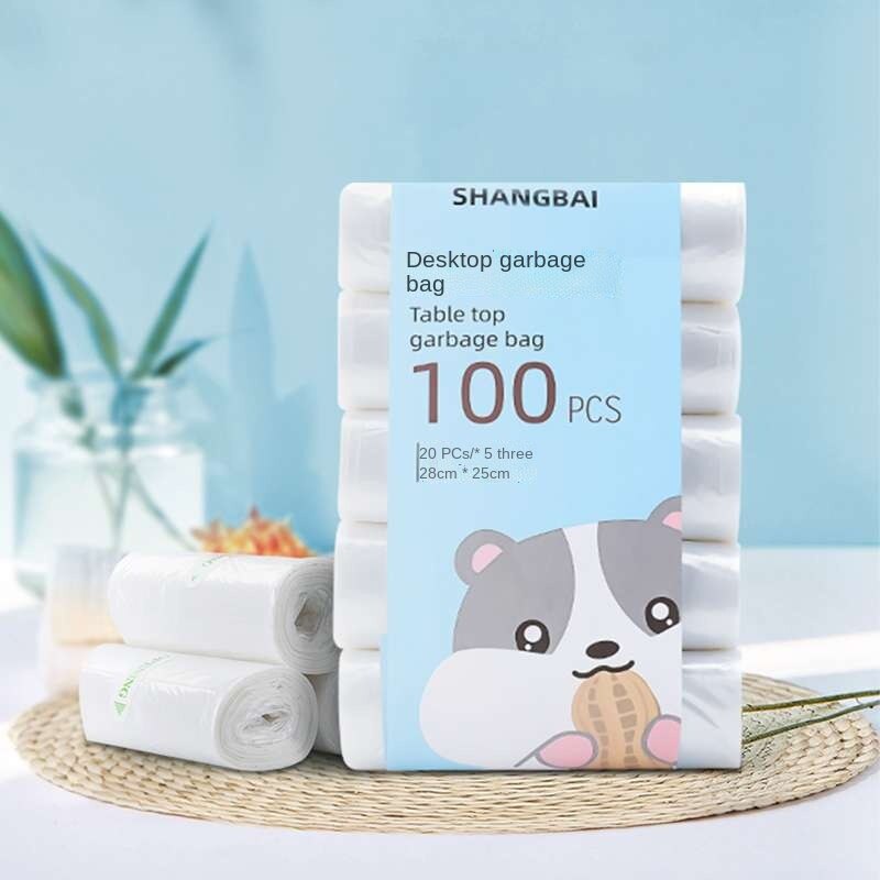Mini Kleine Abfall Mülleimer Schreibtisch Müll Korb Hause Tisch Kunststoff Mülleimer Büro Liefert Mülleimer Kleinigkeiten Fass Kasten: Mini Müll Tasche 100