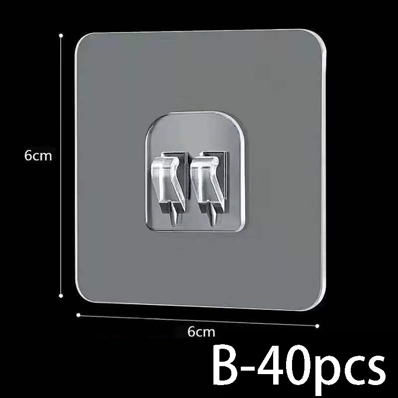 Waterproof Strong Adhesive Hook Shelf Sticker for Bathroom Kitchen Wall Shelf Rack Kitchen Sticking Wall Screw Hook Storage rack: Light Grey