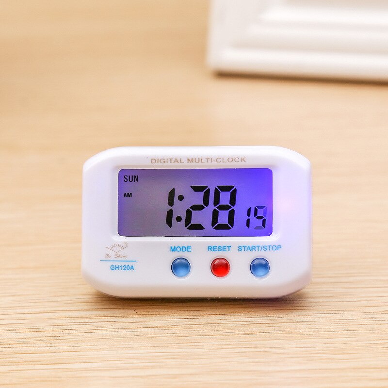 LED Mini Pocket Digital Alarm Clock Portable Clocks Timer Countdown Stopwatch Electronic Table Clock With Snooze Backlight: A