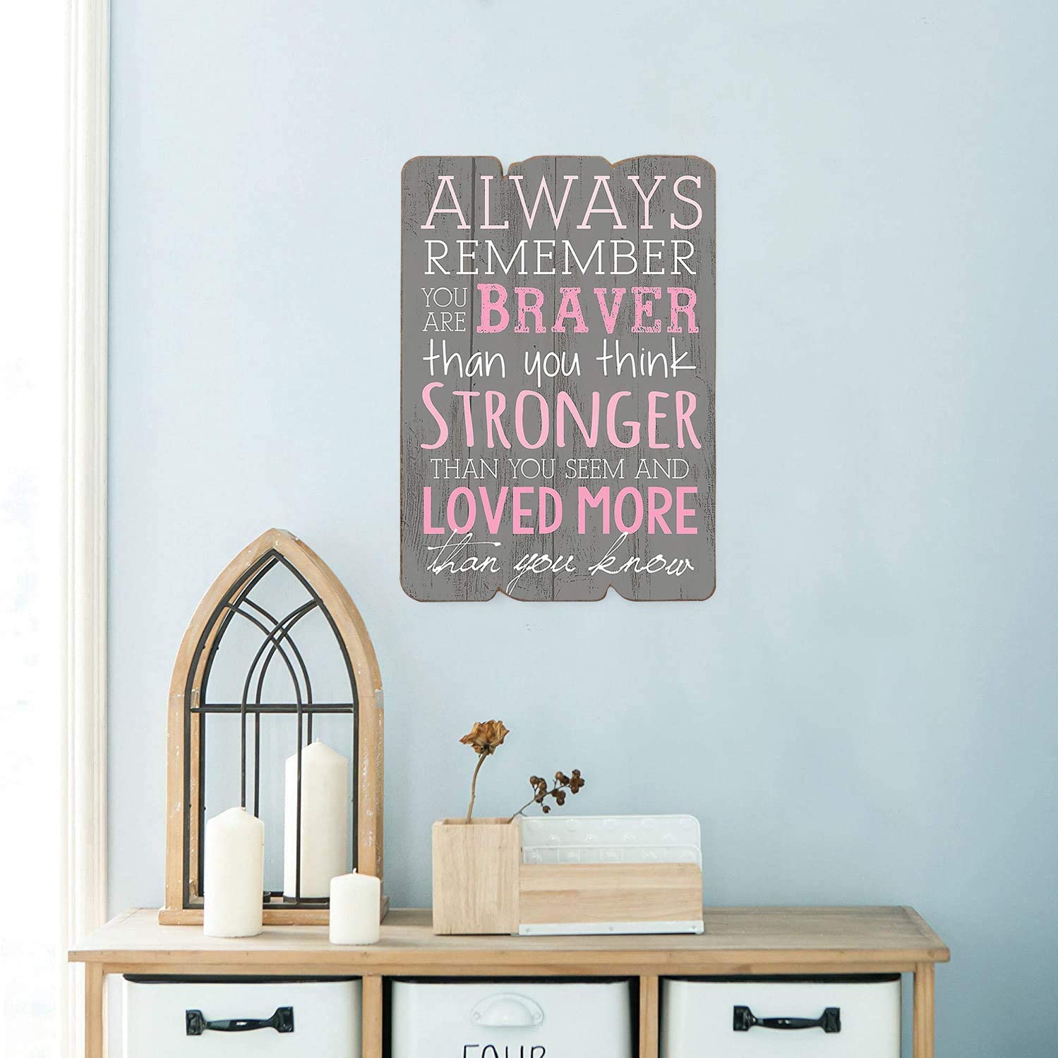 MACVAD 11.81"X15.75" Decorative Wooden Wall Signs for Home Decor