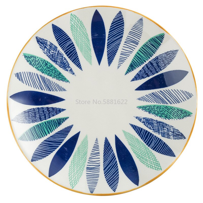 Japońska zastawa stołowa ceramiczna kreatywna ręcznie malowana miska na makaron naczynia ceramiczne płytkie talerze New Arrival miski