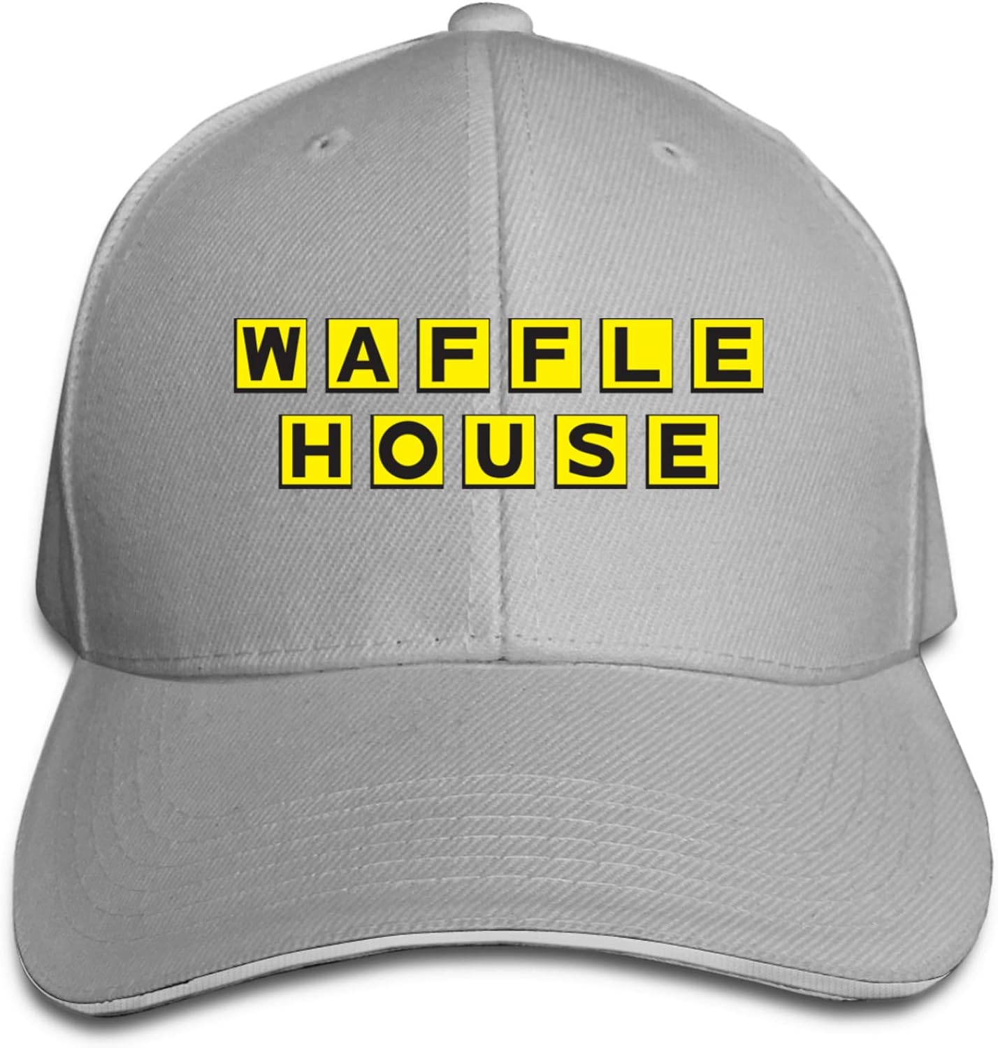 Unisex Sunscreen Waffle House Hat: black