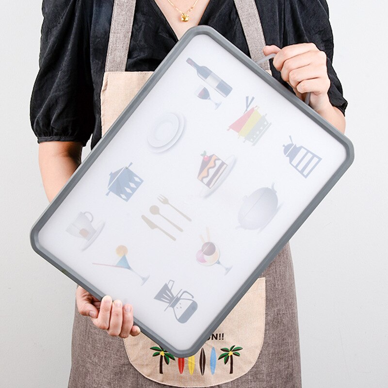 Kitchen Double Sided Chopping Board Multifunctional Kitchen Cutting Board Vegetable Fruits Food Chopping Block