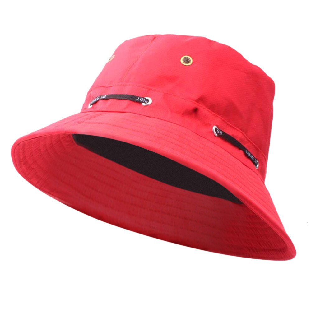 Visser Hoed Mannen En Vrouwen Outdoor Hoed Zonnescherm Bekken Hoed Reizen Hoed Zonnehoed Toevallige Pot Emmer hoed: RD
