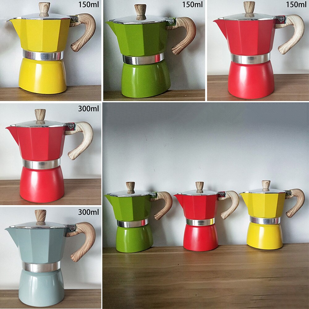 Aluminum Coffee Maker Italian Moka Espresso Coffee Maker Percolator Top Pot