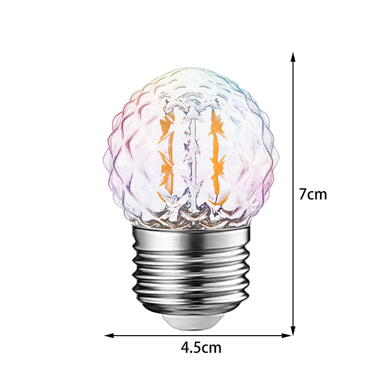 Led-pære  e27 220v e26 110v stk. spiralformet blød glødelampe 1w stk. varm hvid gul indendørs lysekrone rørformet kugleformet dekorative pærer