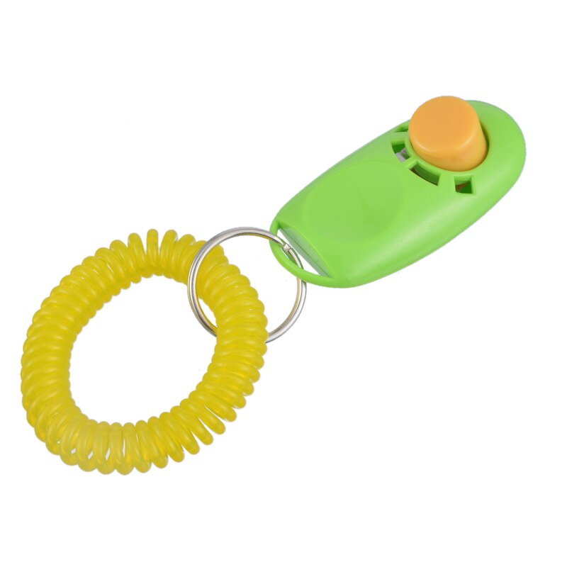 Universal- Fernbedienung Tragbare Ebene Hund Geschmack Clicker Klang Trainer Haustier Ausbildung Werkzeug Kontrolle Handgelenk Band Zubehör: hell Grün
