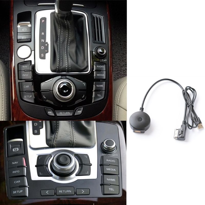 Cable receptor auxiliar con Bluetooth para coche, adaptador USB para vw A4, A5, A6, Q5, Q7, S4, S5, entrada multimedia, interfaz AMI MDI