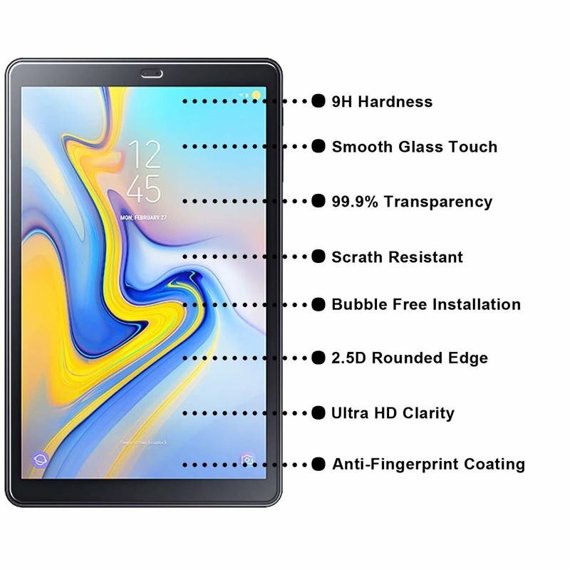 3 Pièces Protecteur D'écran pour T590 T595 En Verre Trempé pour Samsung Galaxy Tab A 10.5 Onglet A2 10.5 "SM-T595 SM-T590 Tablette Film