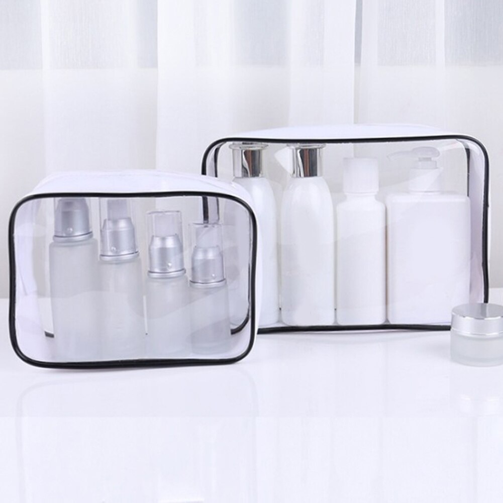 Waterdichte Transparante Pvc Bad Cosmetische Tas Vrouwen Make Up Case Reizen Rits Make-Up Beauty Wash Organisator Toilettas Opslag Kit