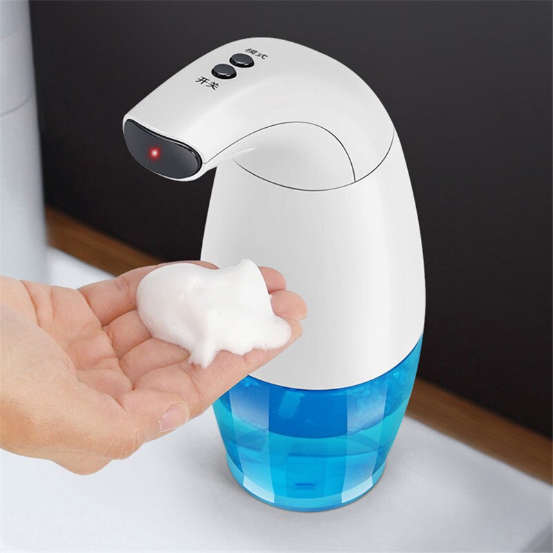 Distributeur automatique de savon liquide sans contact, à capteur intelligent, grande capacité de 330ml, pour salle de bains et cuisine, mains libres