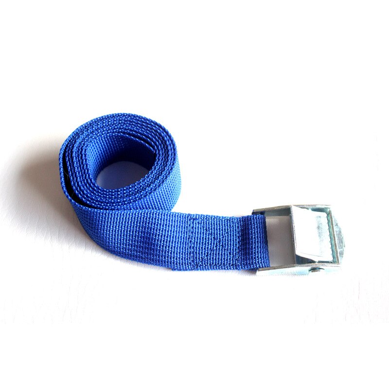 25mm * 3m Auto Bagage Tas Lading Spanband Zinklegering Zink Nylon Auto Spanning Touw Tie Down strap Sterke Ratchet Riem Zwart Rood: Blauw