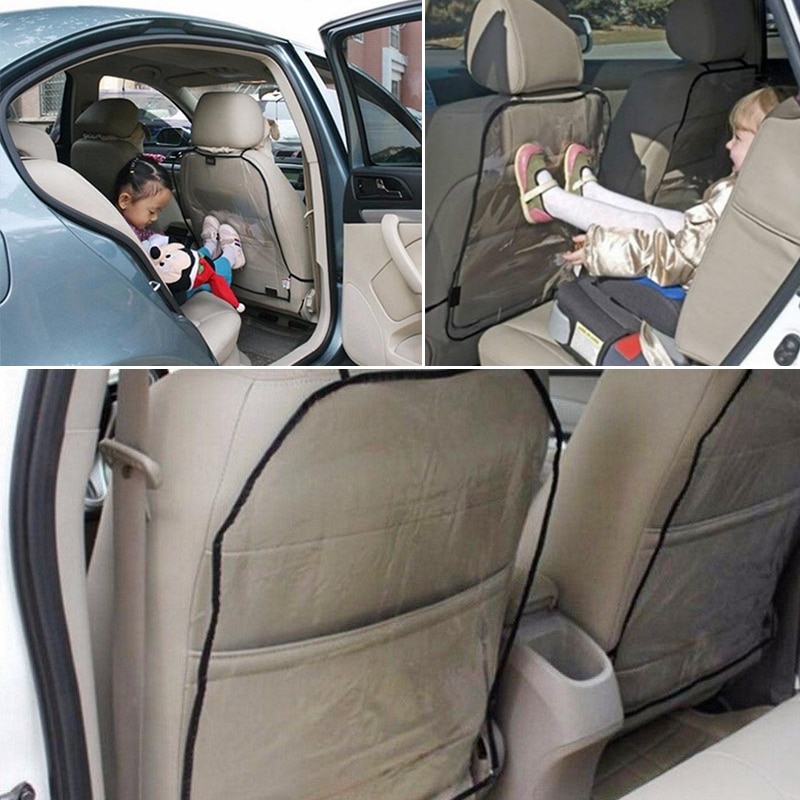 Autostol bagbeklædningsbeskytter til børn børn baby kick mat bil tilbehør hængende interiør anti-kick mudder ren beskyttelse