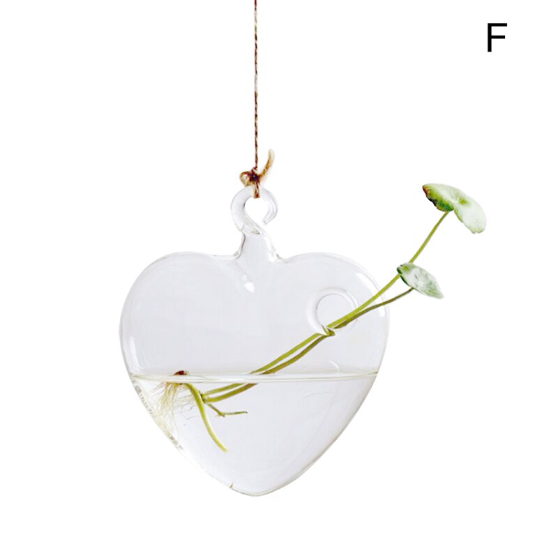 Hanging Transparent Glass Vases Flower Hydroponic Plants Office Home Decoration Terrarium DEC889