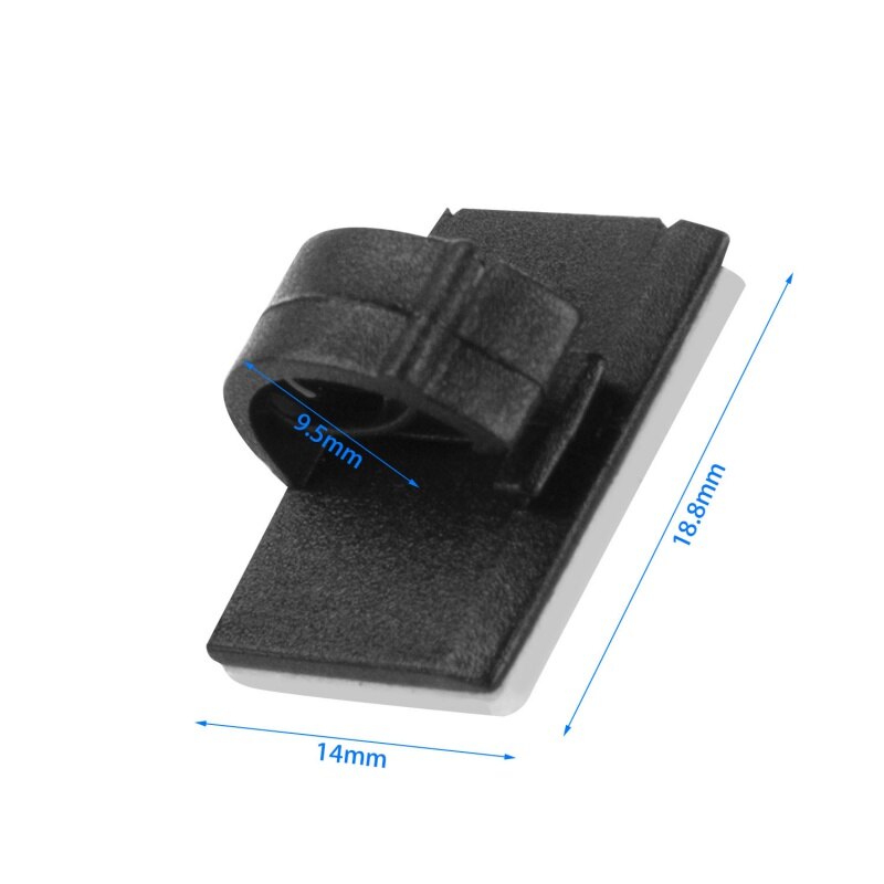 50PCS Cable Wall Clips Self Adhesive Backed Wire Management Cord Holder for Car, Office, Desk Accessories, Home, Nightstand