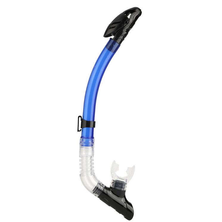 swimming diving equipment Snorkels Full Dry Snorkel with Silicone Mouthpiece and Purge Valve For Diving (orange): Navy Blue