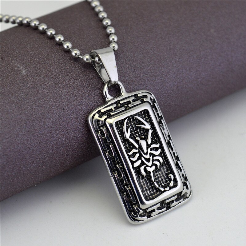 Bonlavie Retro Schorpioen Ketting Mannen Agressieve Schorpioen Hanger Titanium Stalen Accessoires Hanger