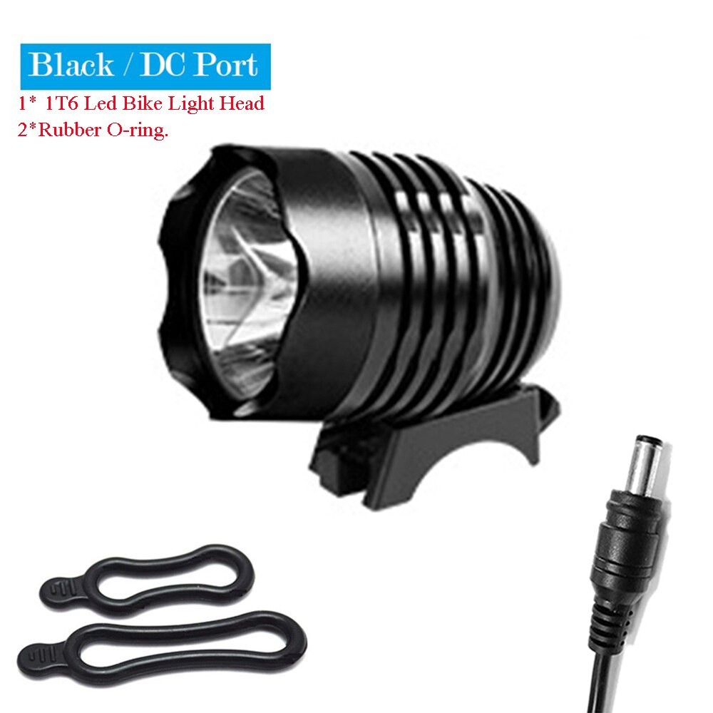T6 LED Bike Light Front Handlebar Bicycle Spotlight MTB Lamp Riding Headlight DC USB Port for Cycling Mountain Bike Accessory ﻿: WHITE
