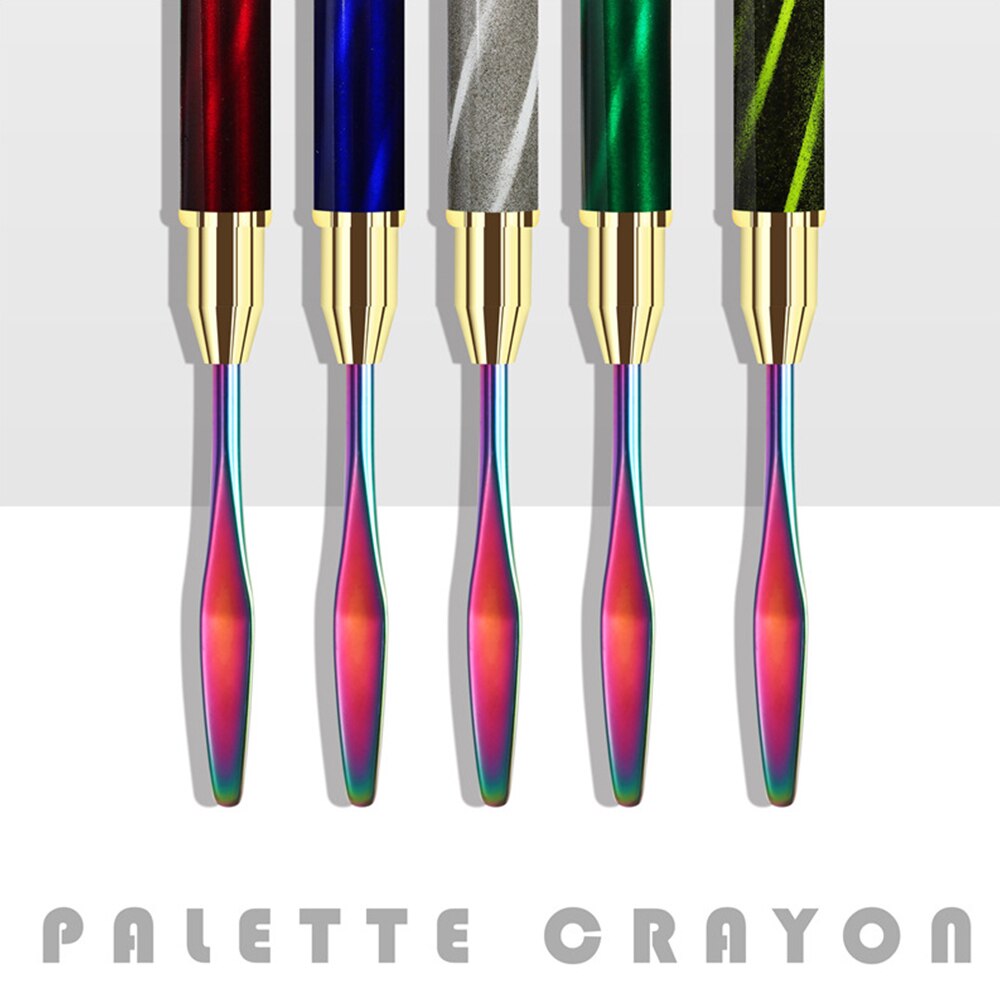Cat Eye Dual-End Nail Art Pen Kleur Mengen Pen Nail Liner Drawing Pen