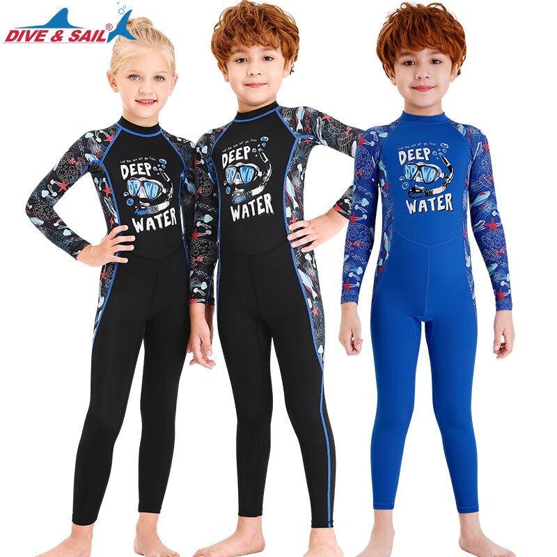 Kids Diving Wetsuit One-piece Child Youth Scuba Dive Suit Jumpsuit