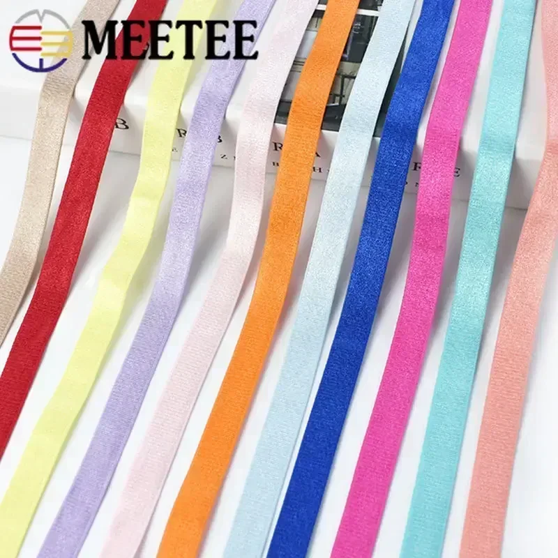 Bandas elásticas para ropa interior, sujetador, correa para el hombro, banda de goma para el pelo, pantalones, cinturón, correas elásticas de nailon, accesorio de costura, 5/10M, 12mm