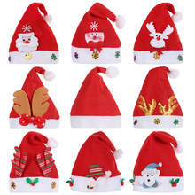 Year Merry Christmas Hat For Kids Xmas Santa Claus/Deer/Snowman Cap Christmas Children Party Props