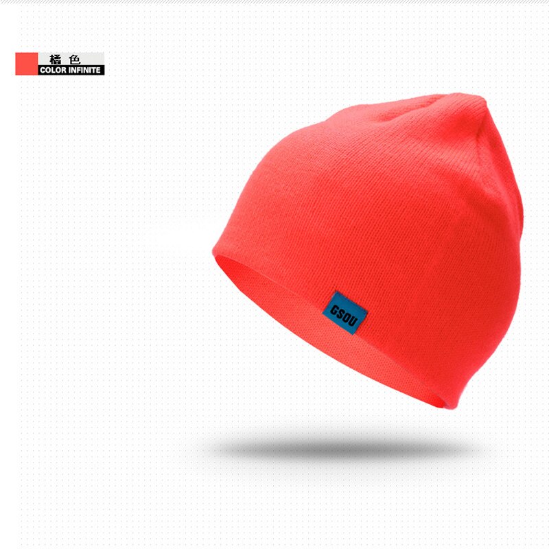 Gsou snow merk heren skimuts dames snowboard herfst en winter outdoor neutraal bergbeklimmen reizen warme gebreide skimuts