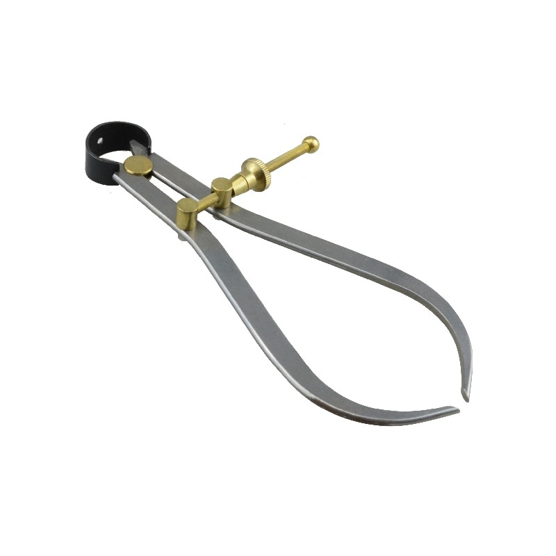 BC-BW-175 200mm carbon steel diameter and thickness measuring compass flat leg brass accessory outside spring calipers