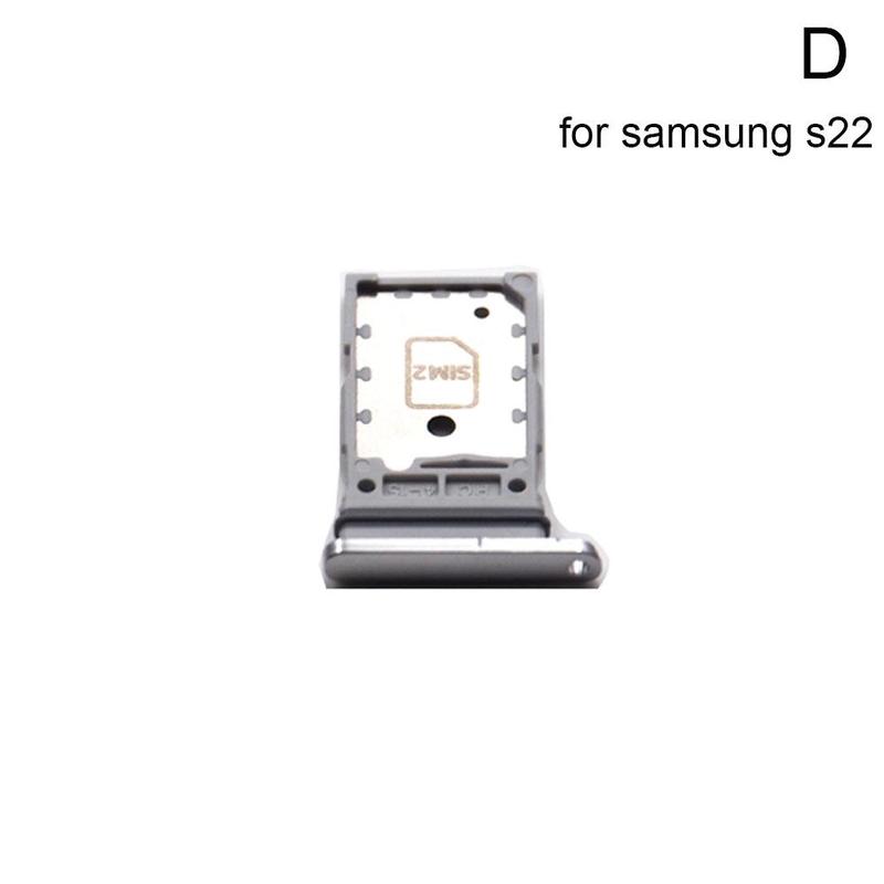 SD SIM Karte Tabletts Für Samsung Galaxis S22 Serie Mini Telefon Karte Halfter SIM Chip Leser Karte Slot Halfter Schublade silber Schwarz Stift: S22 Weiß