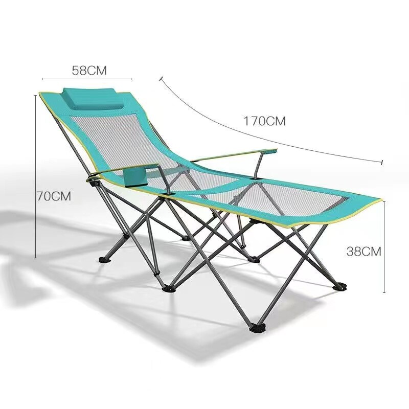 Camping Vouwen Bed Fauteuil Enkele Bed Kantoor Lunch Bed Draagbare Outdoor Vouwen Fauteuil Begeleidende Bed Te Dragen: 170cm H