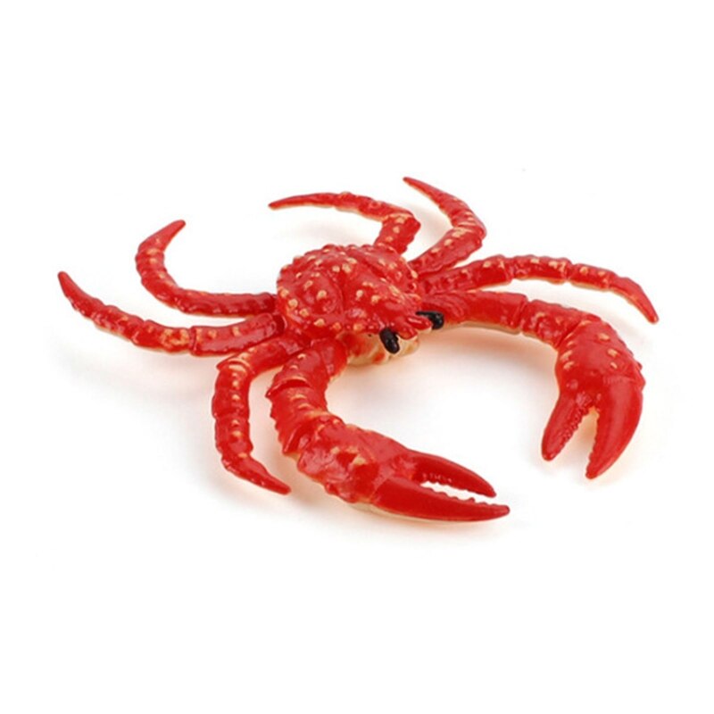 066B 5-7inch Sea Life Fish Animal Statue Model Figurine for House Room Tabletop Decor: King crab