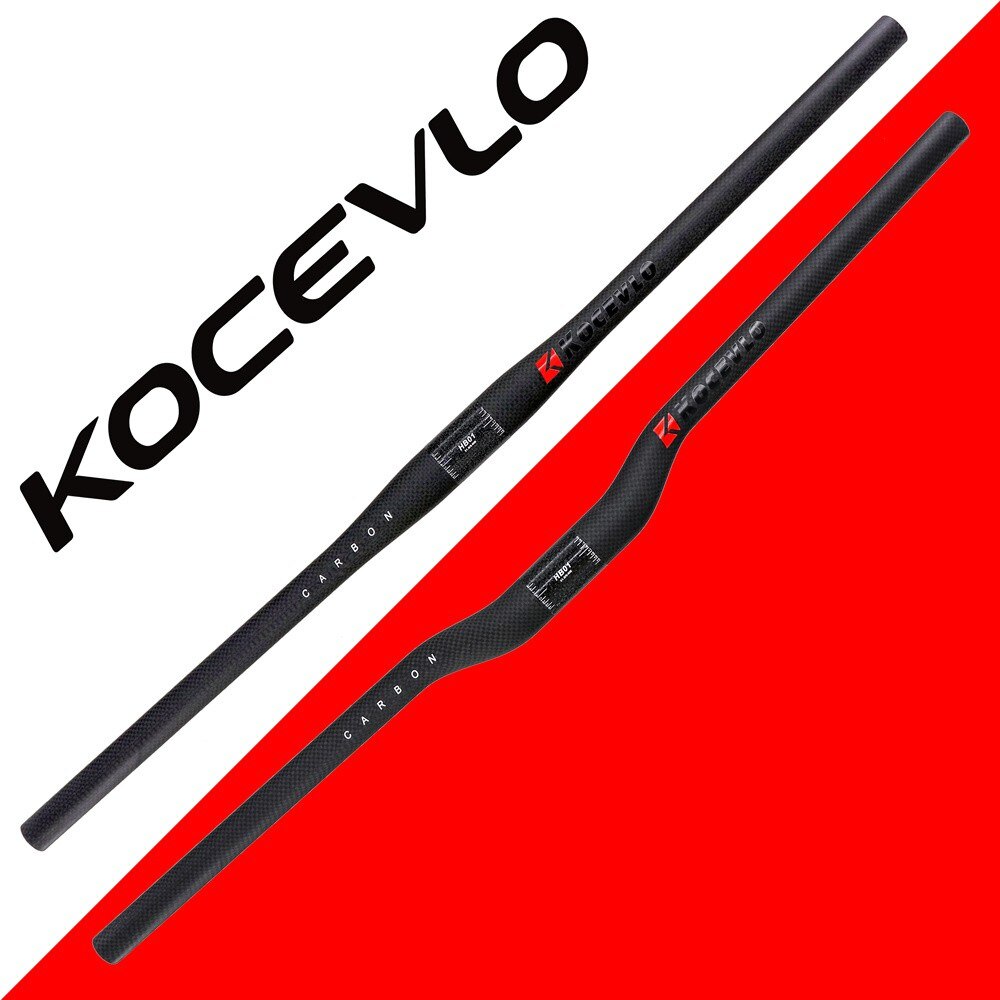 KOCEVLO-Manillar superligero para bicicleta de montaña, accesorio de carbono mate, 3k, 31,8mm