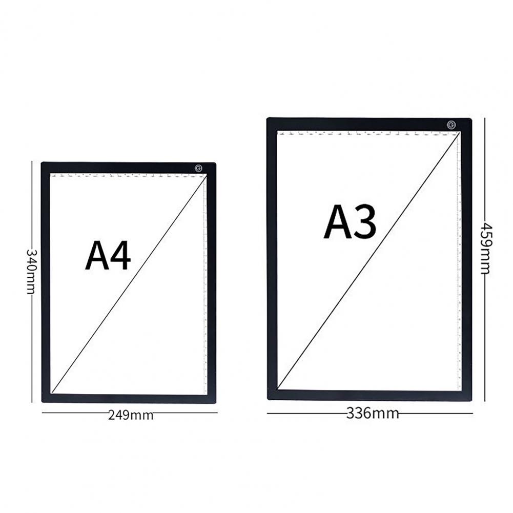 Tracing Copy Board Strong Suction Anti-skid Ultra-thin A3 A4 LED Calligraphy Artist Drawing Table for Animation