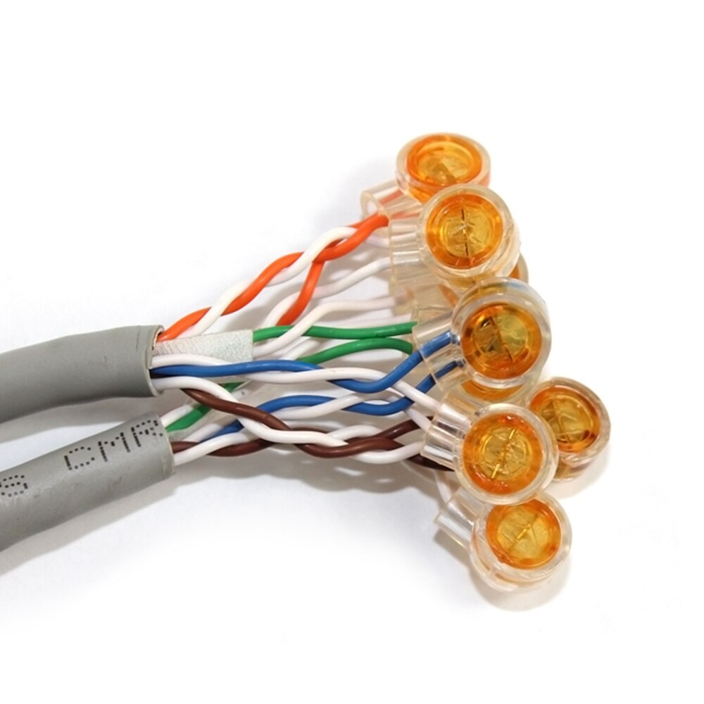 50/100 stk  rj45 kontakt krympeforbindelse terminaler  k1 kontakt vanntett ledning ethernet kabel telefonkabel begrep