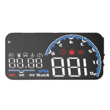 Digitale Auto Tacho 5 Zoll HUD OBD2 Auto Geschwindigkeit Windschutzscheibe Projektor Überdrehzahl Alarm Smart OBD2 EUOBD Universal