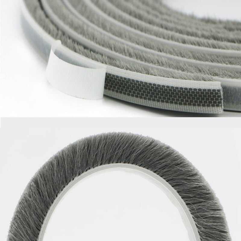 5m Felt Seal Strips Keep Warm Door Window Plush Seals Strips Insulation Draft Stopper Dust Proof Sealing For Home Decoration