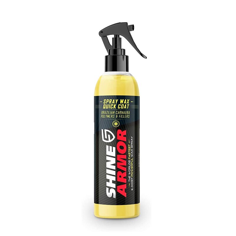 Shine Armor Car Wax with Carnauba Wax - Liquid Spray Wax for Car - Hybrid Hydrophobic Car Polishing Spray Car Sealant