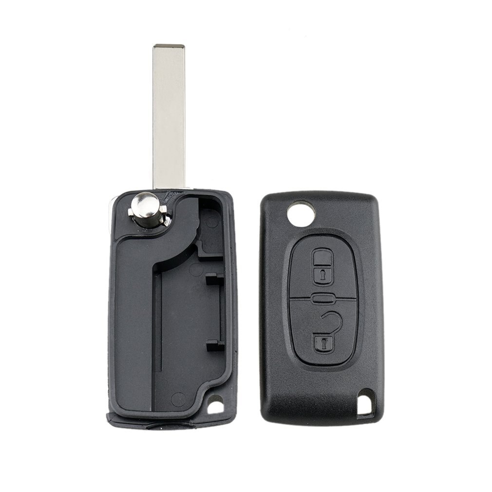 02B convient pour Peugeot 3008 5008 2 bouton télécommande clé housse coque gousset Ce0523 Hu83 coque couverture clé protecteur