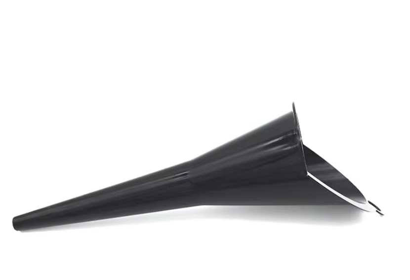 Funil de haste longa para carro, ferramentas de enchimento de combustível de óleo de gasolina, funil de óleo de plástico anti-respingo, ferramentas de reabastecimento de motocicleta, acessórios automotivos: Preto