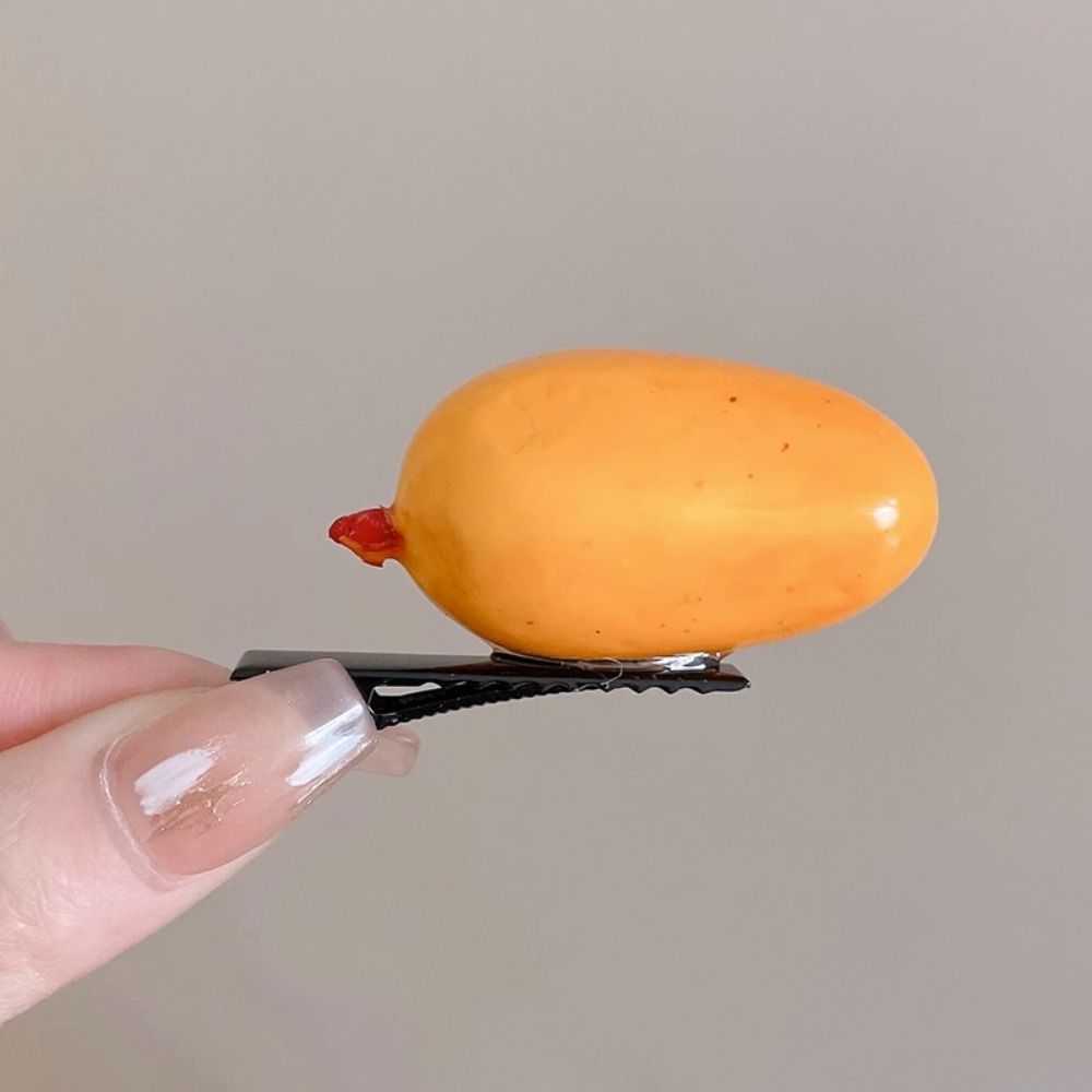 Pinzas para el pelo de frutas para niña, horquillas de cereza y fresa, pasadores laterales Kawaii, accesorios para el cabello, 1 piezas