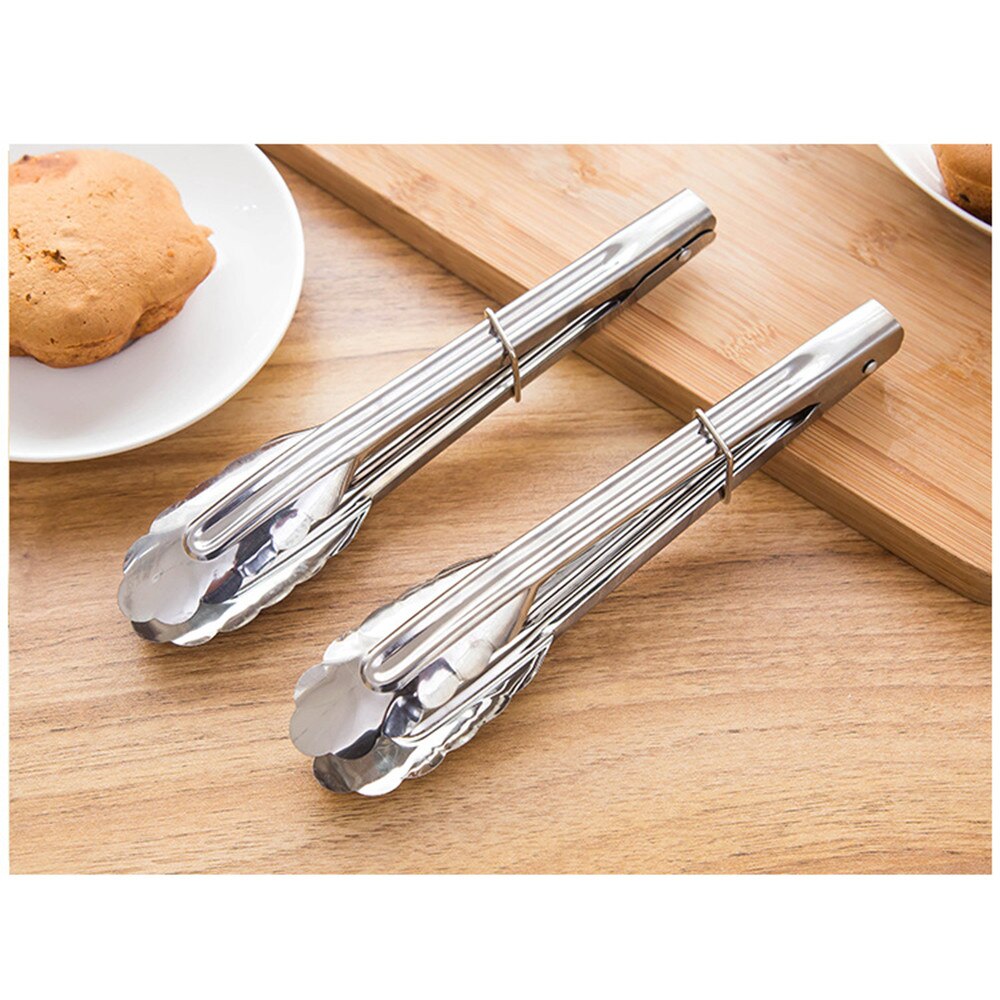 Rustfrit stål kage brød klip mad grill bøf tang madlavningsværktøj picnic køkken tang grill klip