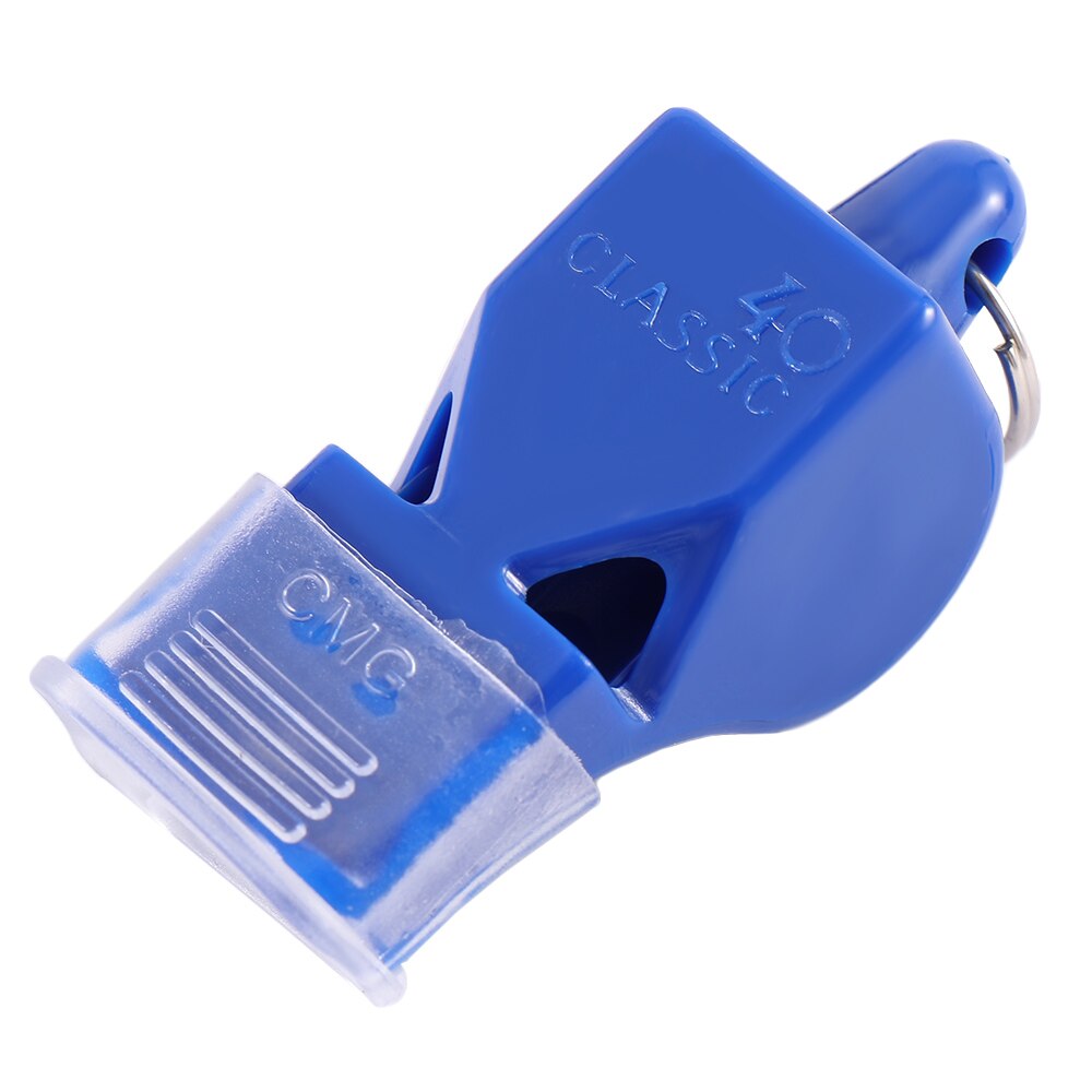 Silbato de árbitro, fútbol, baloncesto, Hockey, béisbol, deportes, silbato de plástico, herramientas de notificación de emergencia: blue