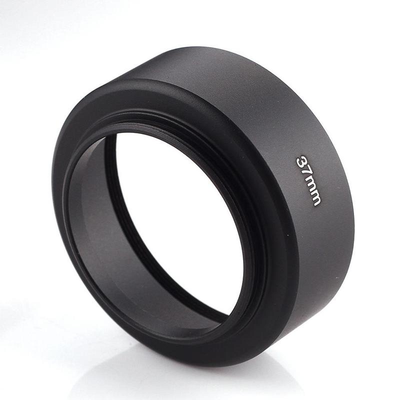 37mm Universal Camera Black Thread Mount Metal Lens Hood Accessories Protector Camera U8L6